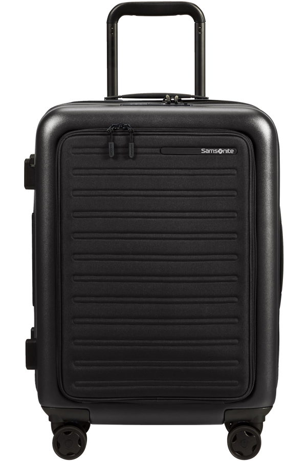 Samsonite Stackd Spinner Expandable Easy Access 55cm  Czarny