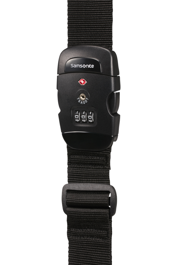 Samsonite Global Ta Luggage Strap/TSA Lock Czarny