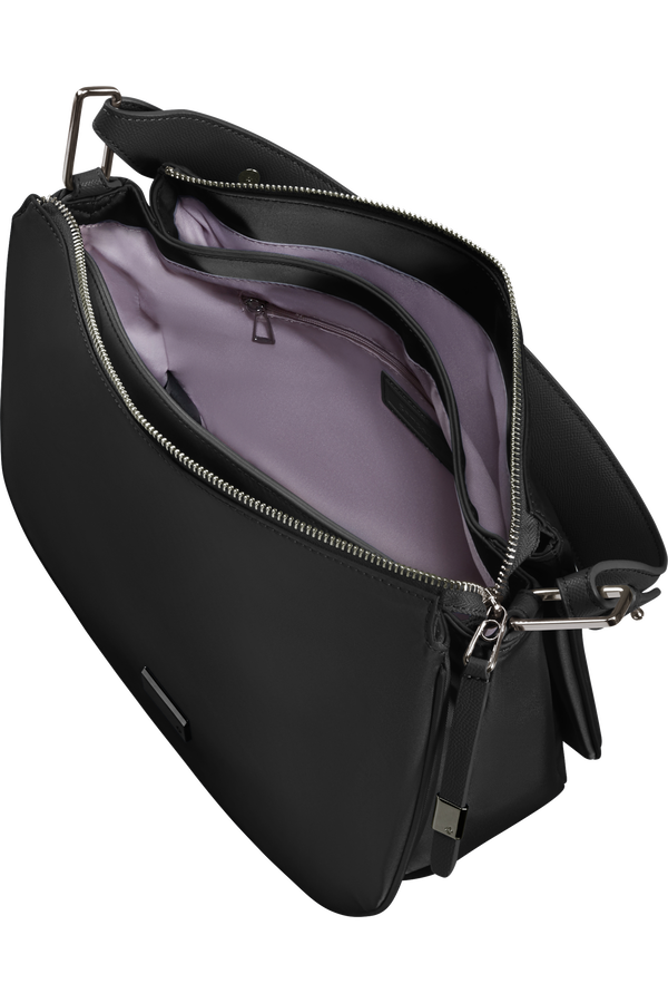 Samsonite Be-Her Hobo Bag Round 3 Compartments  Czarny