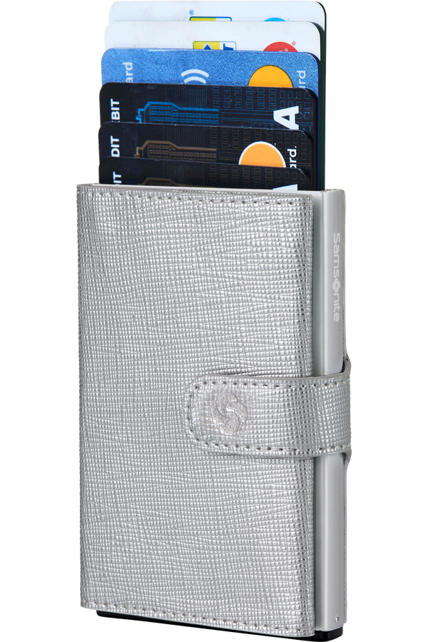 Samsonite Alu Fit 202 - Slide-up Wallet  Silver