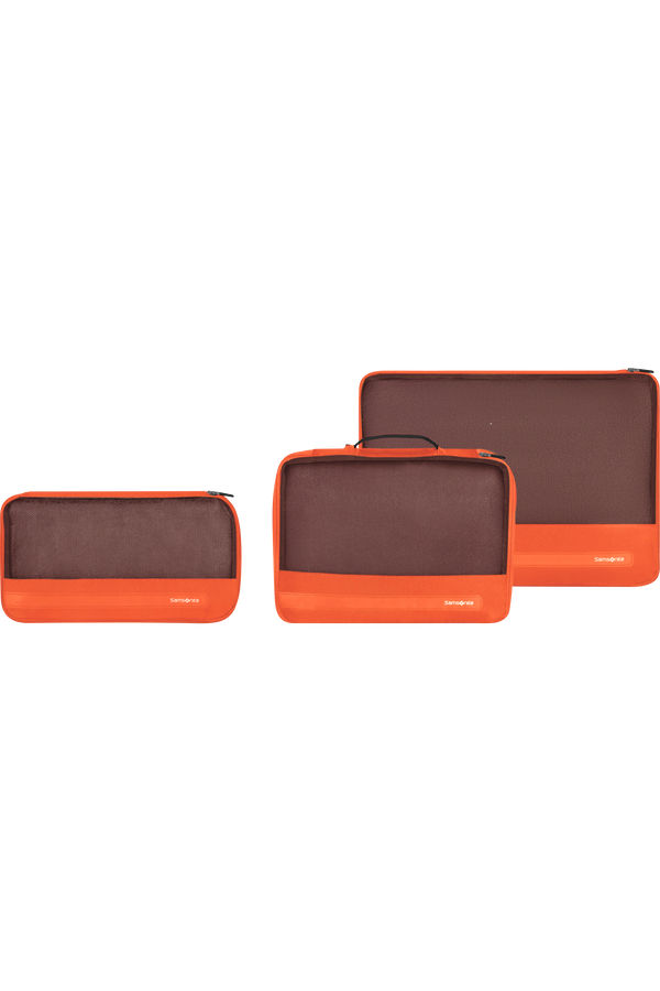 Samsonite Ta Revolution Set of 3 Packing Cubes  Pomarańczowy