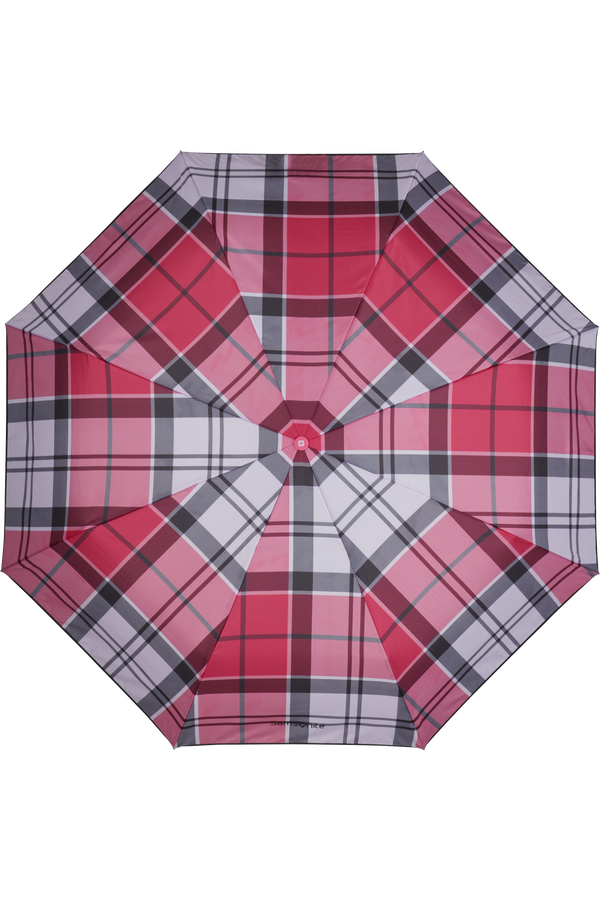 Samsonite Wood Classic S 3 Sect. Auto O/C Short  Fuchsia Check Samsonite Wood Classic S 3 Sect. Auto O/C Short  Fuchsia Check