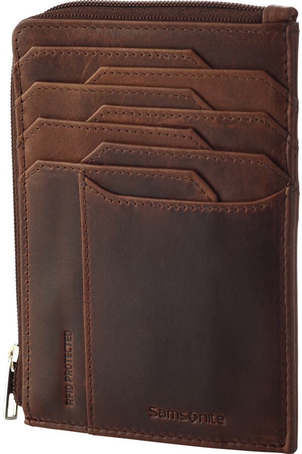 Samsonite Oleo Slg 727-All in One Wallet Zip  Ciemnobrązowy