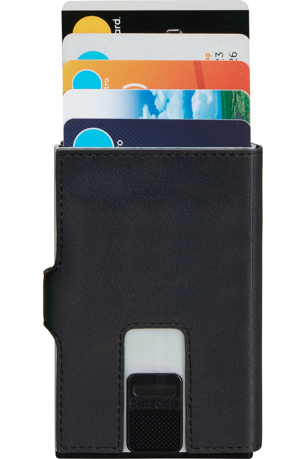 Samsonite Alu Fit 202 - Slide-up Wallet  Czarny Samsonite Alu Fit 202 - Slide-up Wallet  Czarny