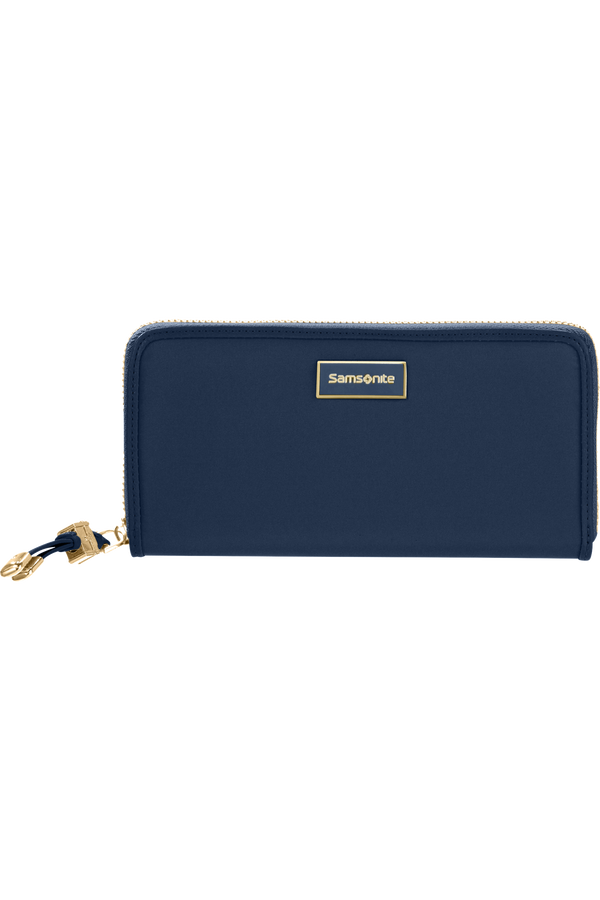 Samsonite Karissa Slg Wallet ZIP Around L  Ciemnogranatowy