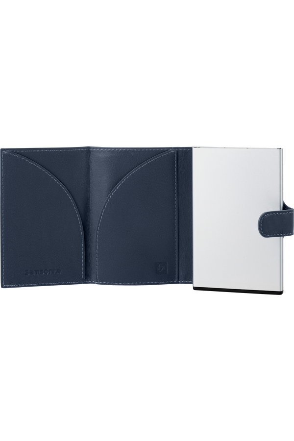 Samsonite Alu Fit 202 - Slide-up Wallet  Niebieski