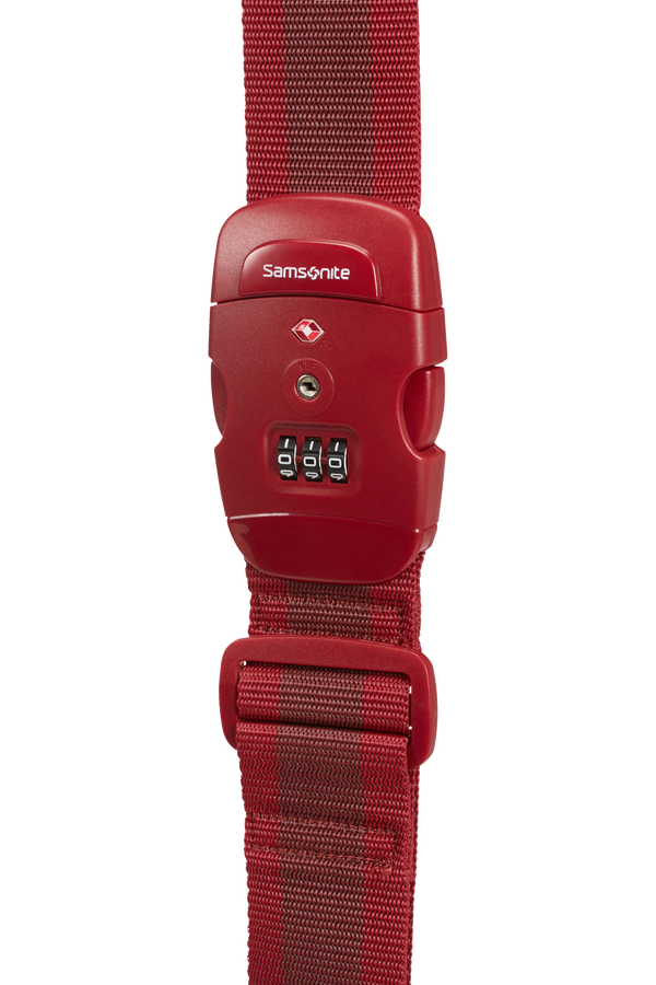 Samsonite Global Ta Luggage Strap/TSA Lock Czerwony Samsonite Global Ta Luggage Strap/TSA Lock Czerwony
