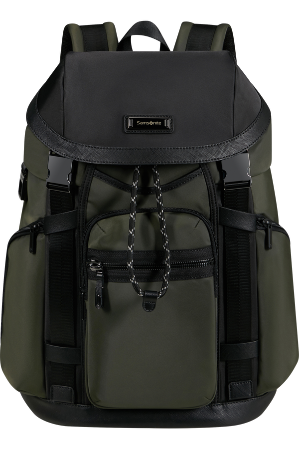 Samsonite Relyon Backpack M 15.6'' with flap  Zielony