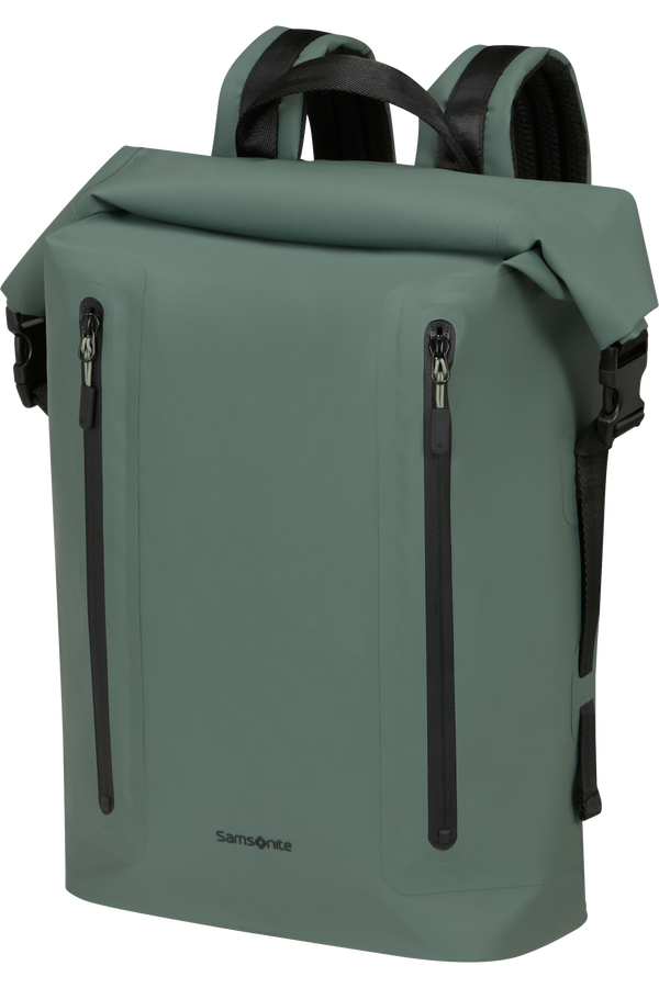 Samsonite Coatify Biz IPX4 Rolltop Backpack 15.6'  Zielony