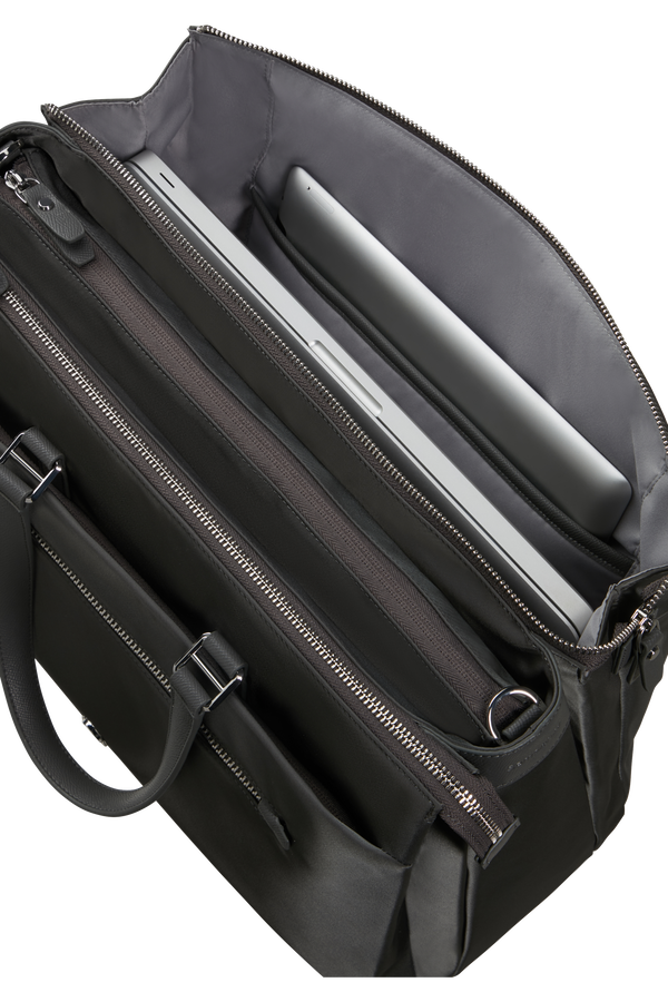 Samsonite Karissa Evo Org. Tote 14.1' 3 Comp  Gunmetal Green Samsonite Karissa Evo Org. Tote 14.1' 3 Comp  Gunmetal Green