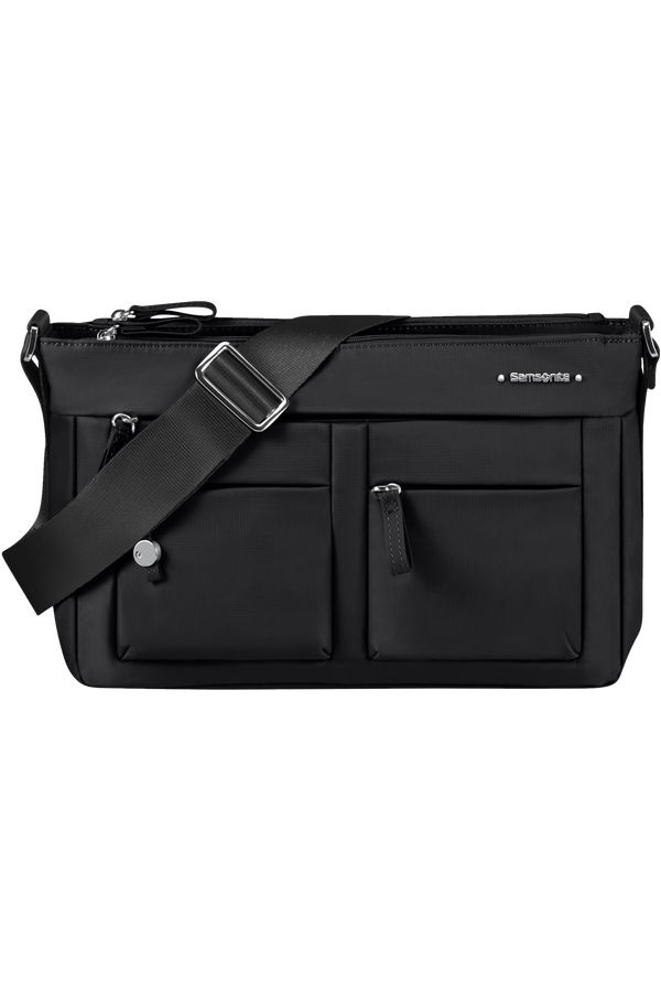 Samsonite Move 4.0 Horiz. Shoulder Bag+flap  Czarny