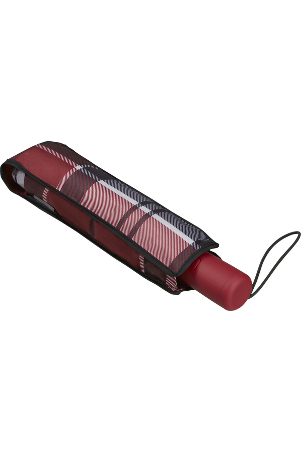 Samsonite Alu Drop S Safe 3 Sect. Auto O/C  Dark Red Check Samsonite Alu Drop S Safe 3 Sect. Auto O/C  Dark Red Check
