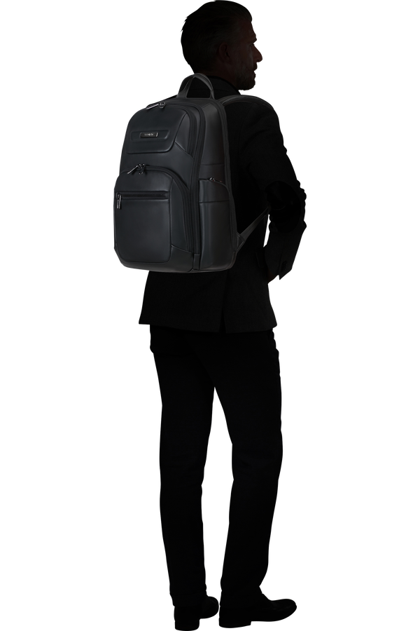 Samsonite Pro-Dlx 6 Leather Backpack 15.6'  Czarny Samsonite Pro-Dlx 6 Leather Backpack 15.6'  Czarny