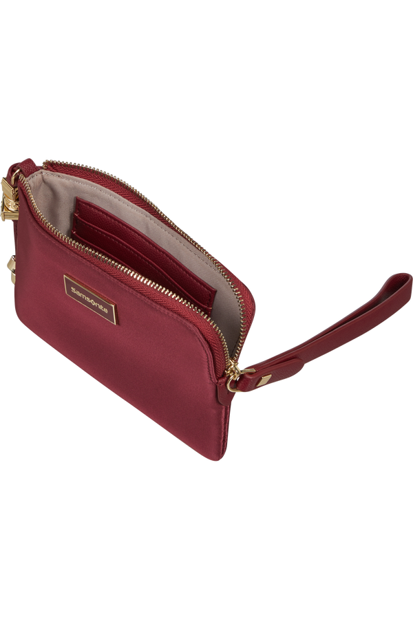 Samsonite Karissa Slg Flat Pouch 3CC  Dark Bordeaux Samsonite Karissa Slg Flat Pouch 3CC  Dark Bordeaux