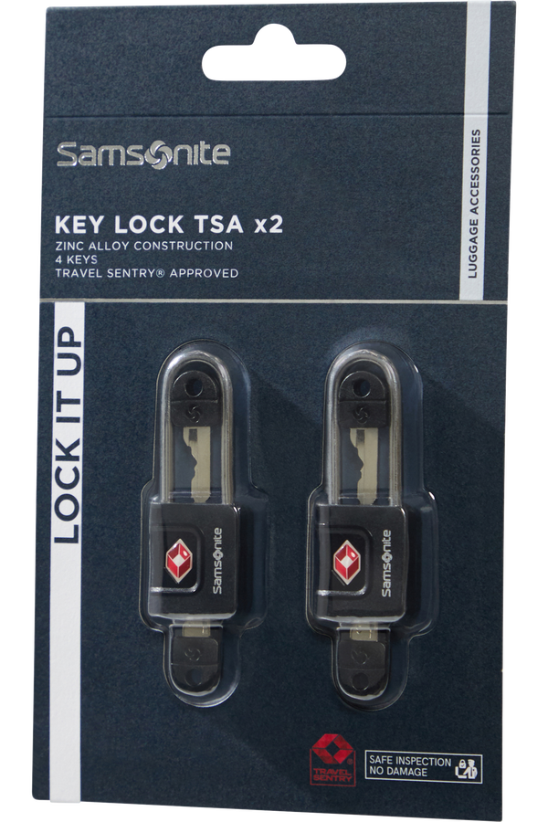 Samsonite Ta Revolution Key Lock TSA x2  Czarny Samsonite Ta Revolution Key Lock TSA x2  Czarny