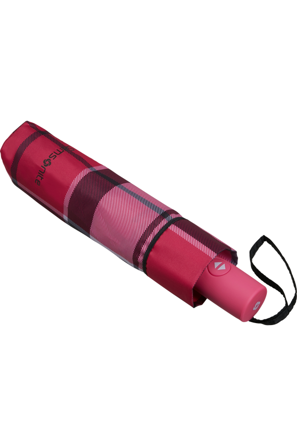 Samsonite Wood Classic S 3 Sect. Auto O/C Short  Fuchsia Check Samsonite Wood Classic S 3 Sect. Auto O/C Short  Fuchsia Check