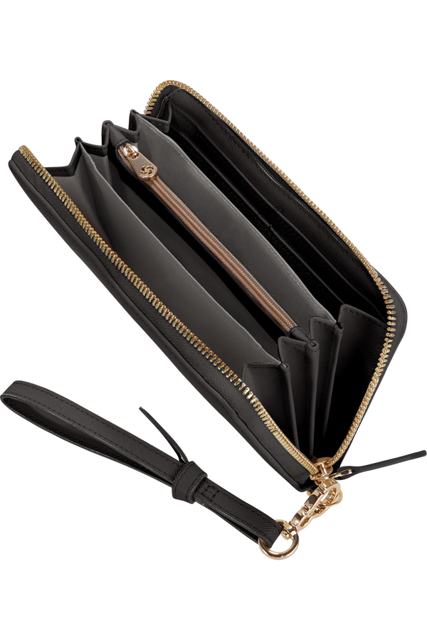 Samsonite My Samsonite Slg L Zip Around L  Czarny