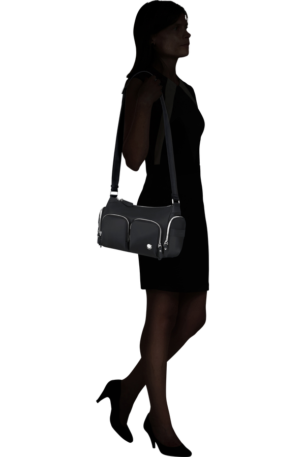 Samsonite Karissa Evo Shoulder Bag Multi Pkt  Czarny