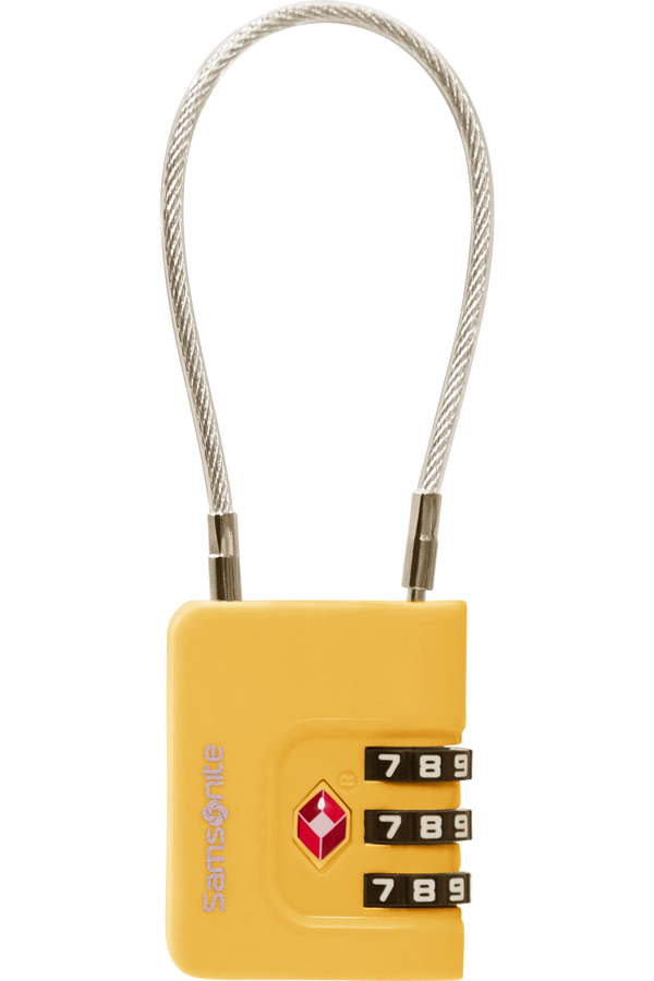 Samsonite Ta Revolution Cablelock 3 dial TSA  Żółty