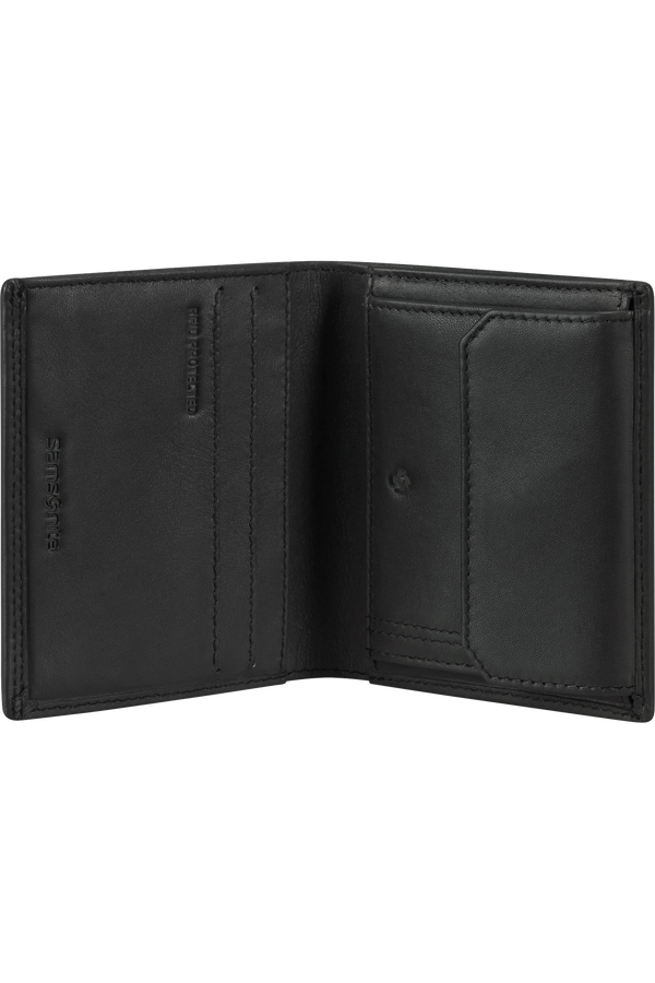 Samsonite Attack 2 Slg 124 - WAL S 3/2CC+COIN+C  Czarny