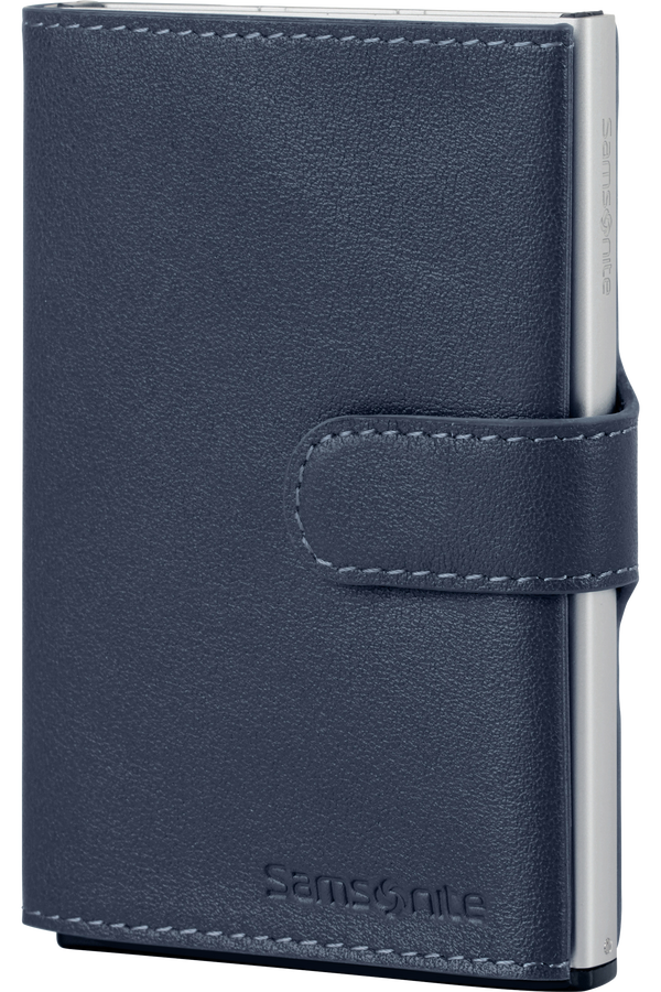 Samsonite Alu Fit 202 - Slide-up Wallet  Niebieski