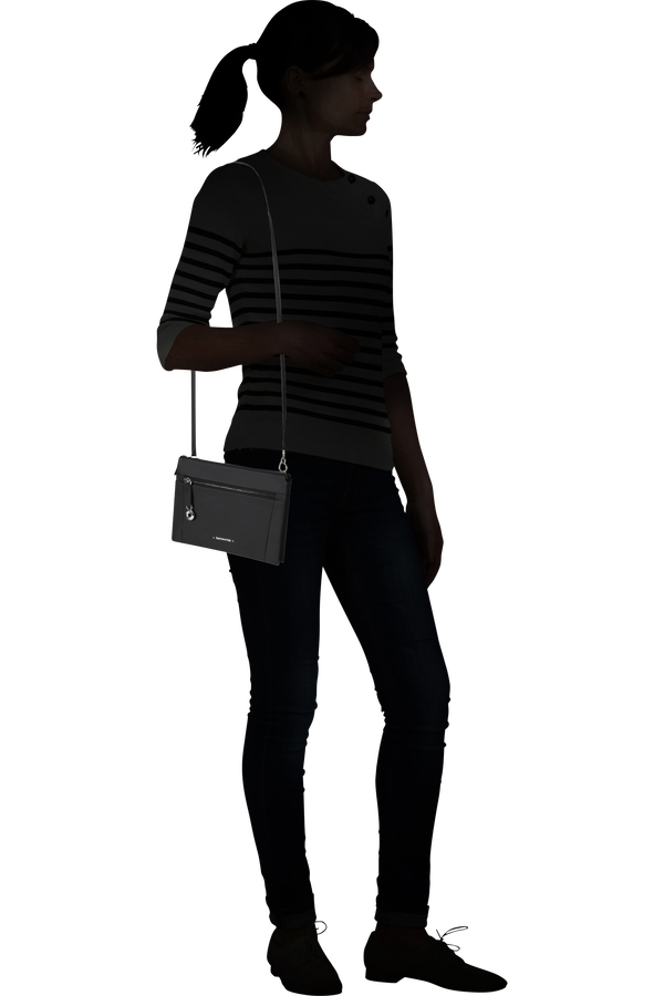 Samsonite Move Journey Mini Shoulder Bag 2 Compartments  Czarny