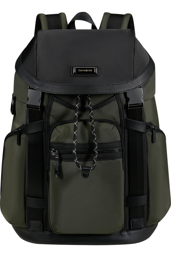 Samsonite Relyon Backpack M 15.6'' with flap  Zielony