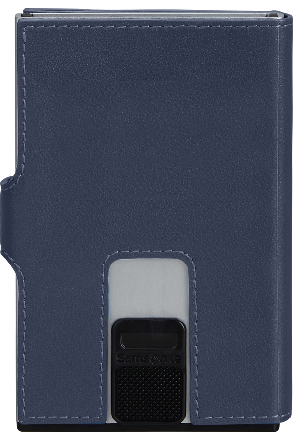 Samsonite Alu Fit 202 - Slide-up Wallet  Niebieski
