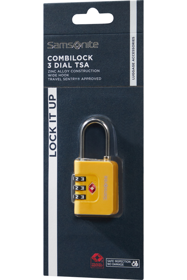 Samsonite Ta Revolution Combilock 3 dial TSA  Żółty