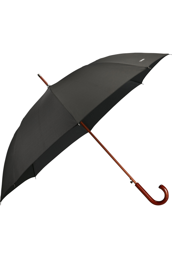 Samsonite Wood Classic S Stick Man Auto Open  Czarny