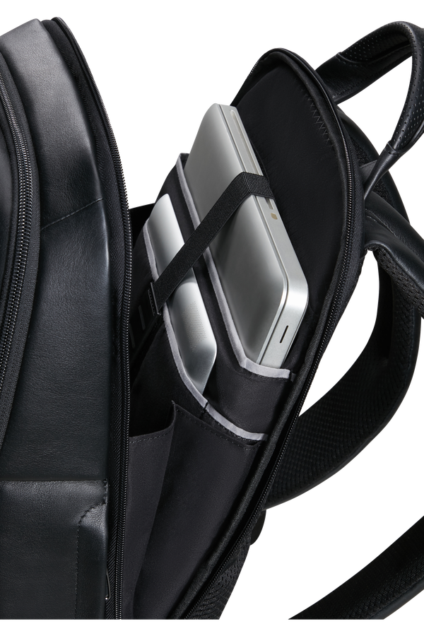 Samsonite Pro-Dlx 6 Leather Backpack 14.1'  Czarny Samsonite Pro-Dlx 6 Leather Backpack 14.1'  Czarny