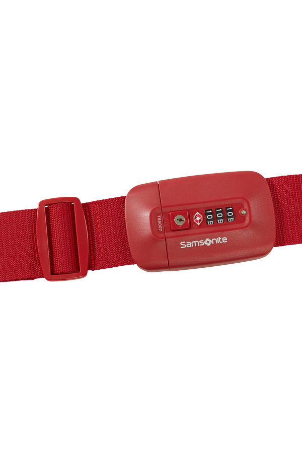 Samsonite Ta Revolution Luggage Strap/TSA Lock  Czerwony