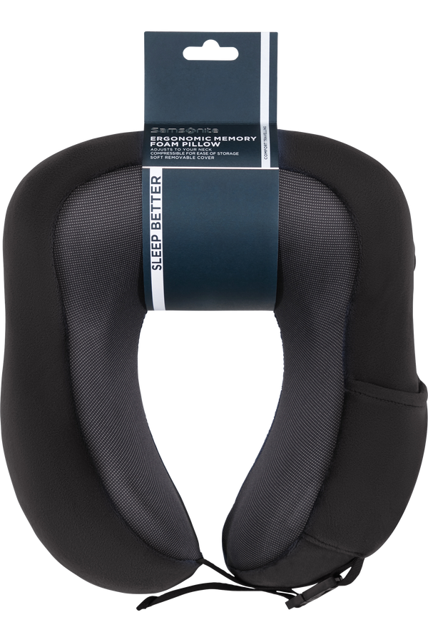 Samsonite Ta Revolution Ergonomic Memory Foam Pillow  Czarny Samsonite Ta Revolution Ergonomic Memory Foam Pillow  Czarny