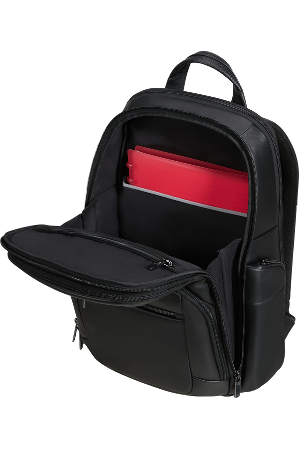 Samsonite Pro-Dlx 6 Leather Backpack 15.6'  Czarny Samsonite Pro-Dlx 6 Leather Backpack 15.6'  Czarny
