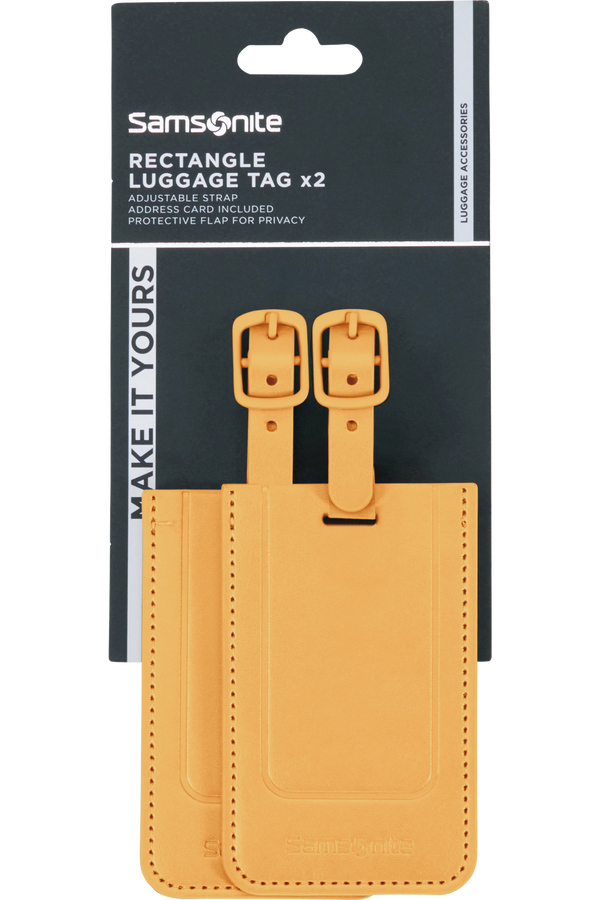 Samsonite Ta Revolution Rectangle Luggage Tag x2  Żółty Samsonite Ta Revolution Rectangle Luggage Tag x2  Żółty