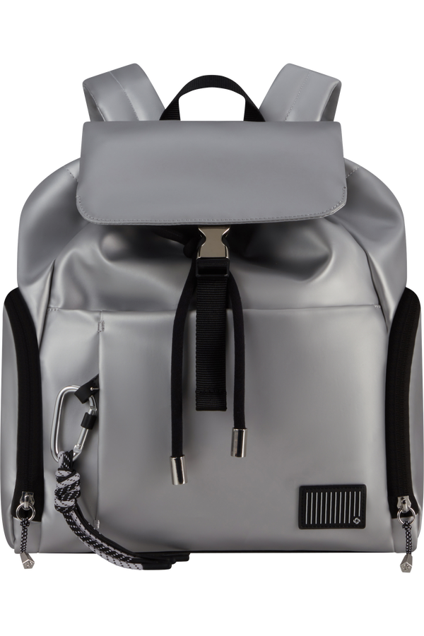 Samsonite Wander Last Backpack 3PKT 1 Buckle  Metallic Silver