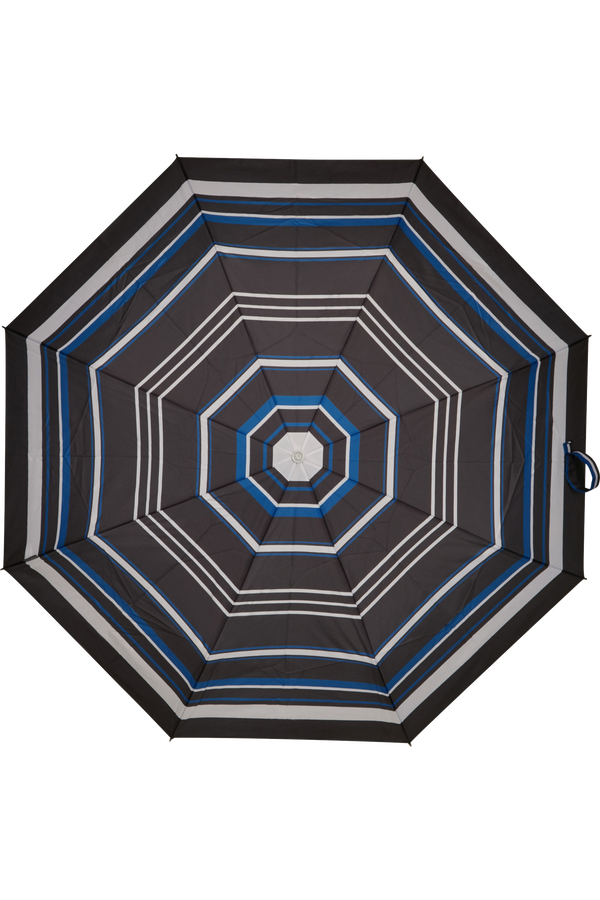 Samsonite Alu Drop S Safe 3 Sect. Auto O/C  Blue Stripes