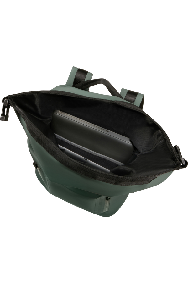 Samsonite Coatify Biz IPX4 Rolltop Backpack 15.6'  Zielony