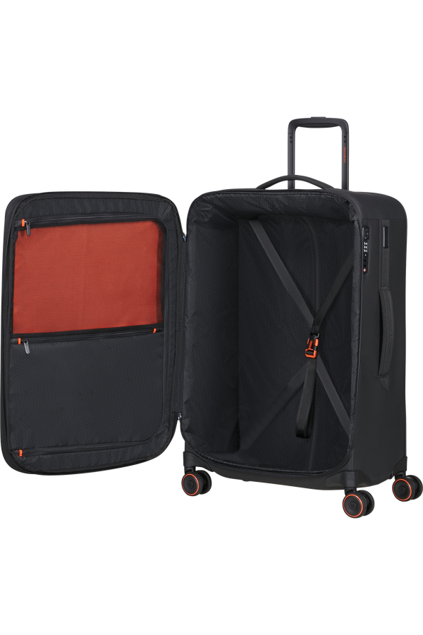 Samsonite Glazed Spinner Expandable 67cm  Czarny