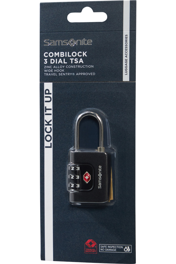 Samsonite Ta Revolution Combilock 3 dial TSA  Czarny