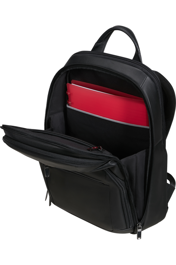 Samsonite Pro-Dlx 6 Leather Backpack 14.1'  Czarny Samsonite Pro-Dlx 6 Leather Backpack 14.1'  Czarny