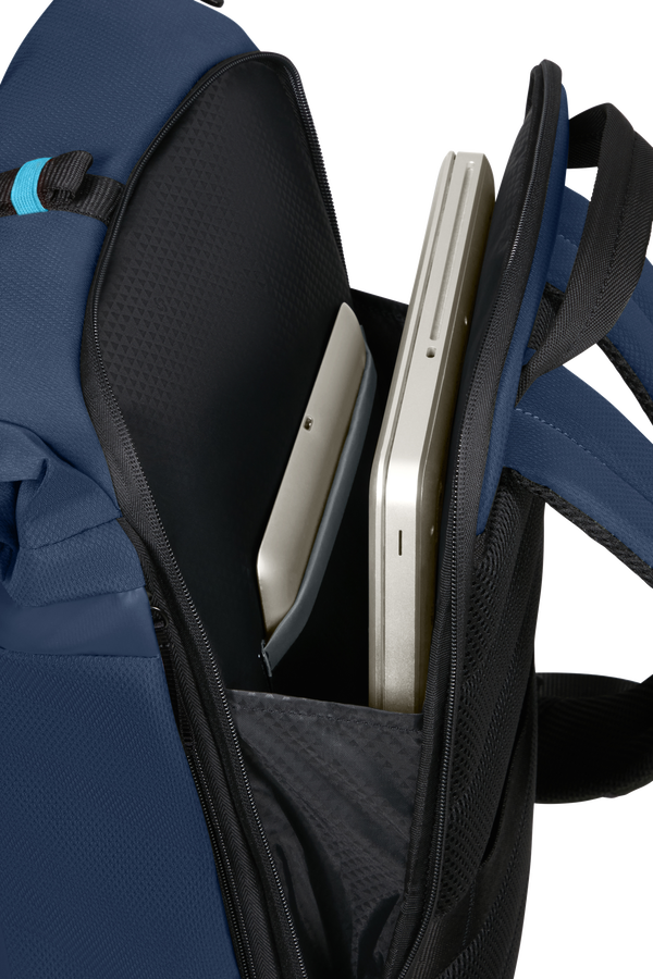 Samsonite Moderny Rolltop Backpack 15.6  Niebieski