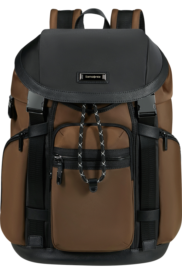 Samsonite Relyon Backpack M 15.6'' with flap  Brązowy