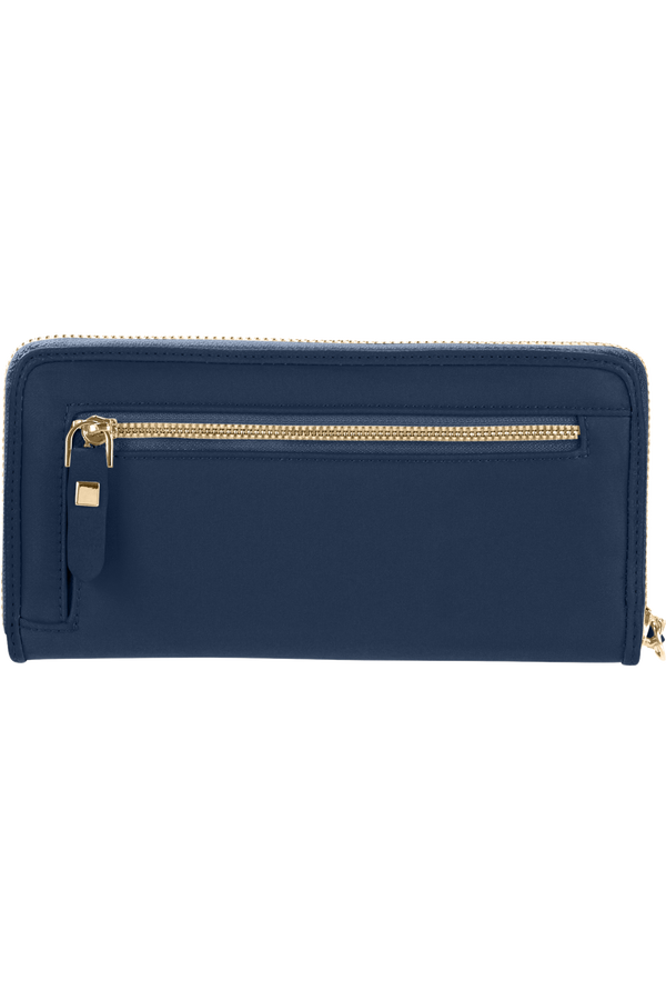Samsonite Karissa Slg Wallet ZIP Around L  Ciemnogranatowy