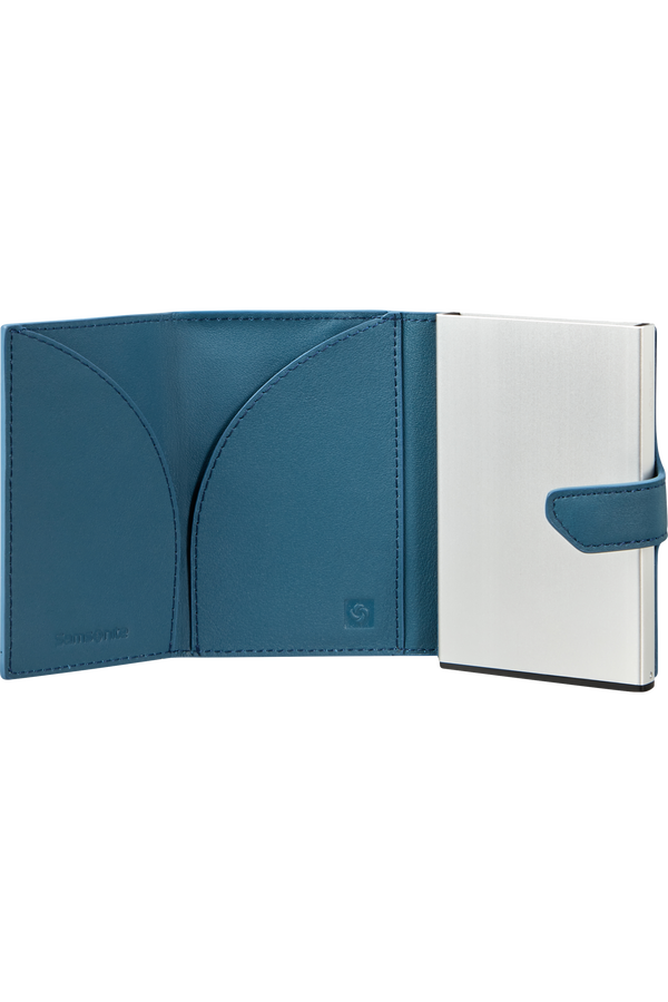 Samsonite Alu Fit Slide-up Wallet Proxis  Petrol Blue Samsonite Alu Fit Slide-up Wallet Proxis  Petrol Blue