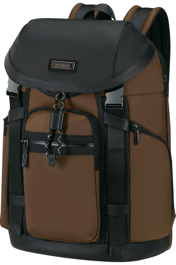 Samsonite Relyon Backpack M 15.6'' with flap  Brązowy