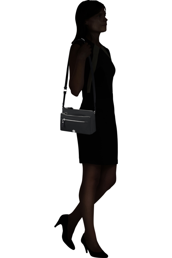 Samsonite Karissa Evo Shoulder Bag + Pouch  Czarny