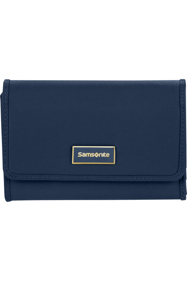 Samsonite Karissa Slg Wallet 12CC+ZIP EXT M  Ciemnogranatowy