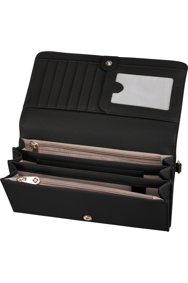 Samsonite My Samsonite Slg L W 14cc+2w+2z Coin  Czarny