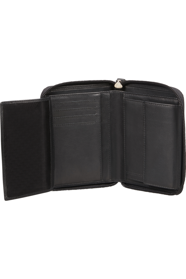 Samsonite Attack 2 Slg 323 - W ZIP AR+8CC+HFL+C  Czarny